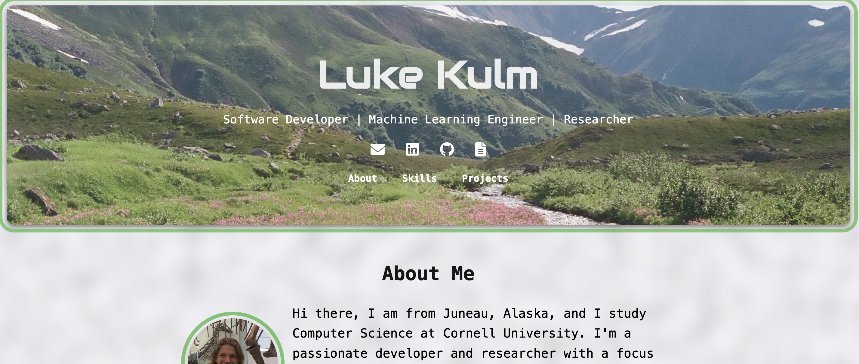 Personal Portfolio Website photo